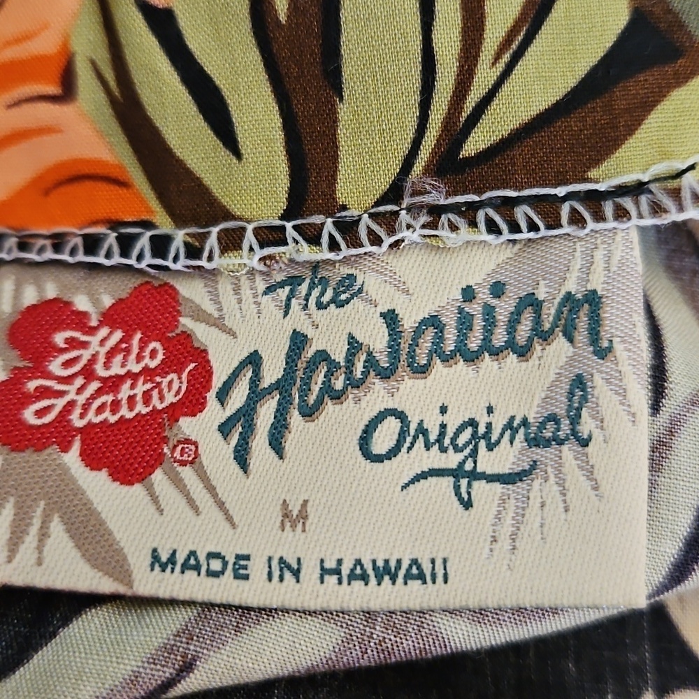 HILO HATTIE Floral Tropical Two Piece Wrap Skirt Button Down Shirt Tiki Set - Picture 9 of 10